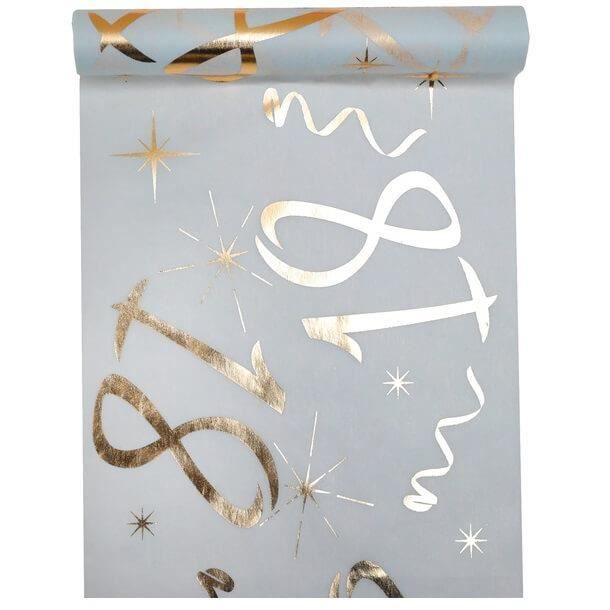 Chemin De Table Anniversaire Or 18ans X1 Ref 6158 Achat Vente Chemin De Table Jetable Chemin De Table Anniversair Cdiscount