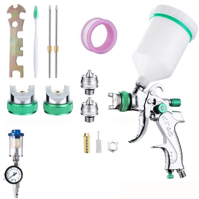 Kit 12 Outils De Pulvérisation Métal + Pinceau – Pour Modelage, Peinture Fine Et Nettoyage – Boîte De Rangement Portable