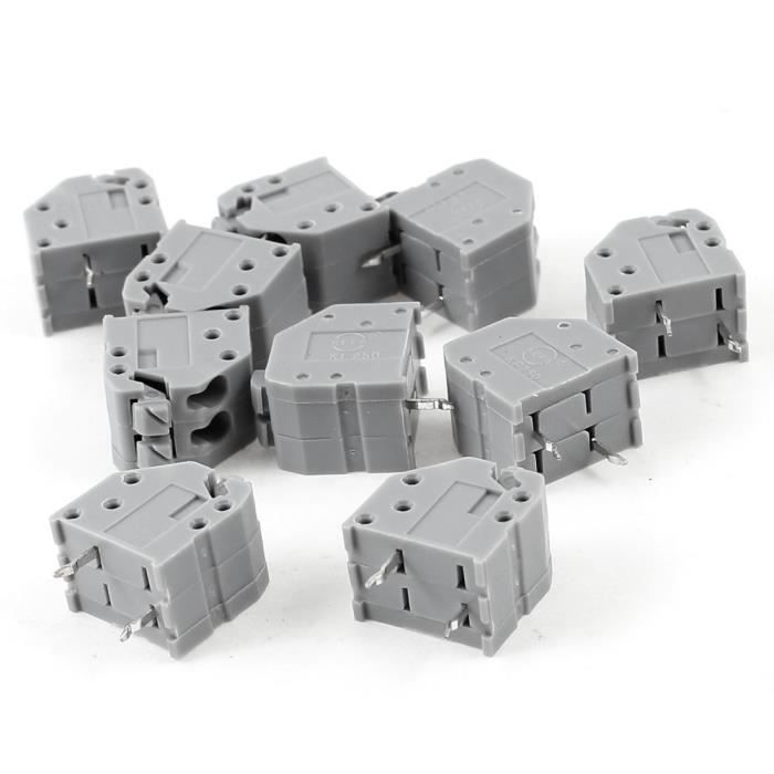 10 PCS 3 épingles droites s/'espacement de 3,5 mm PCB Panneau vert Borniers à vis