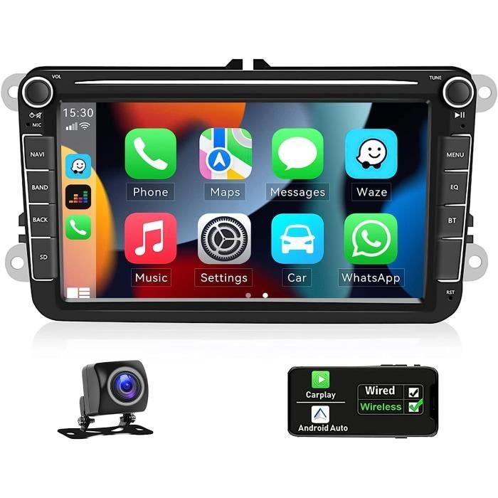 2+32G CAMECHO Android Autoradio avec Navi pour VW Golf 5 6 Skoda Polo  Passat Tiguan Touran, 7 Pouces Autoradio Bluetooth avec écran Caméra de  recul GPS WiFi FM SWC Mirror Link pour