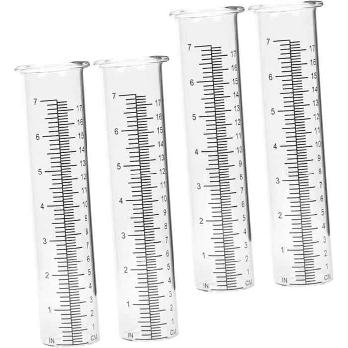 2 Pièces Pluviomètre Numérique Pluviomètre Extérieur Contenant Clair