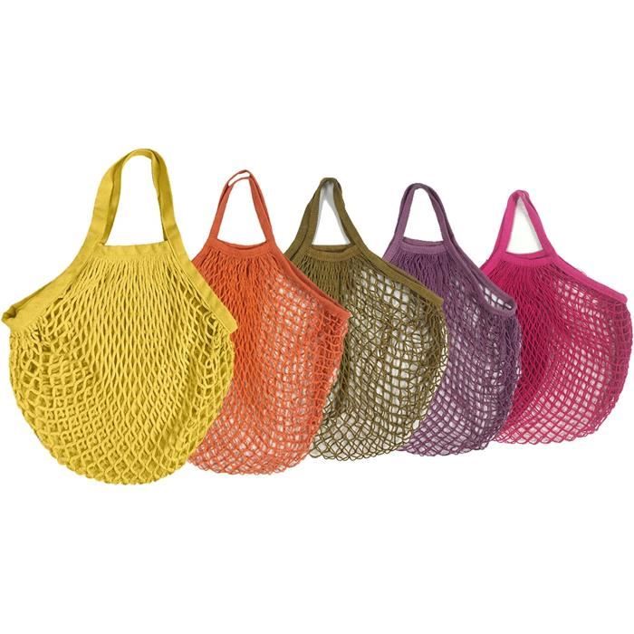 5 Pièces Shopping Maille Sac, Sac de Courses en Coton Filet, Filet de  Courses Sac, pour Shopping Provisions D’Achat Epicerie Ran65