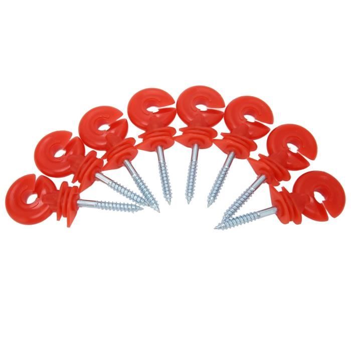 Kit Clôture Électrique 200m - Fil 6 Brins Acier + 50 Isolateurs + Outil De Pose - Facile à Installer Pour Jardin, Ferme
