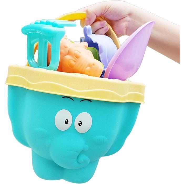 Chennyfun Kit De Jouets De Plage Enfant, 15 Pièces Jouets De Sable Enfant Comprend Seau, Pelle