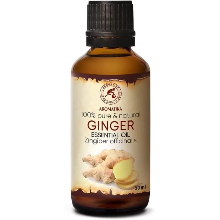 Huile Essentielle Pure De Gingembre RV - Grade Thérapeutique - Aromathérapie Bien-être