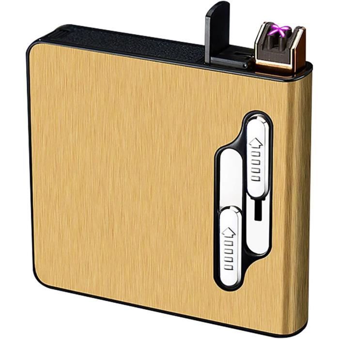 Boîtier De Cigarettes Avec Briquet, Briquet Usb Double Arc, Éjection ...