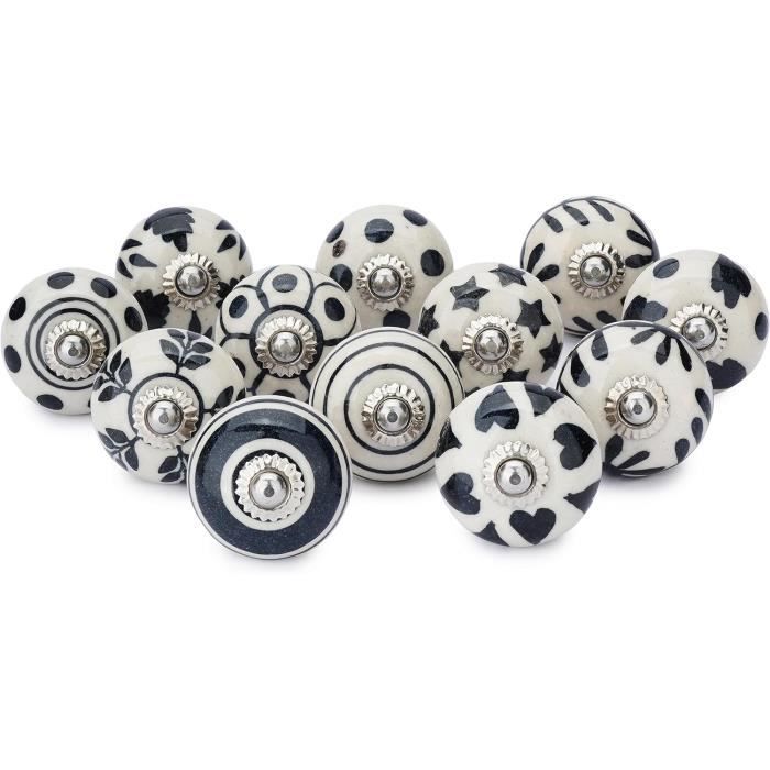 Boutons Camées Dorés Vintage : Noir Et Style Broche En Cristal, Lot De 6 - France