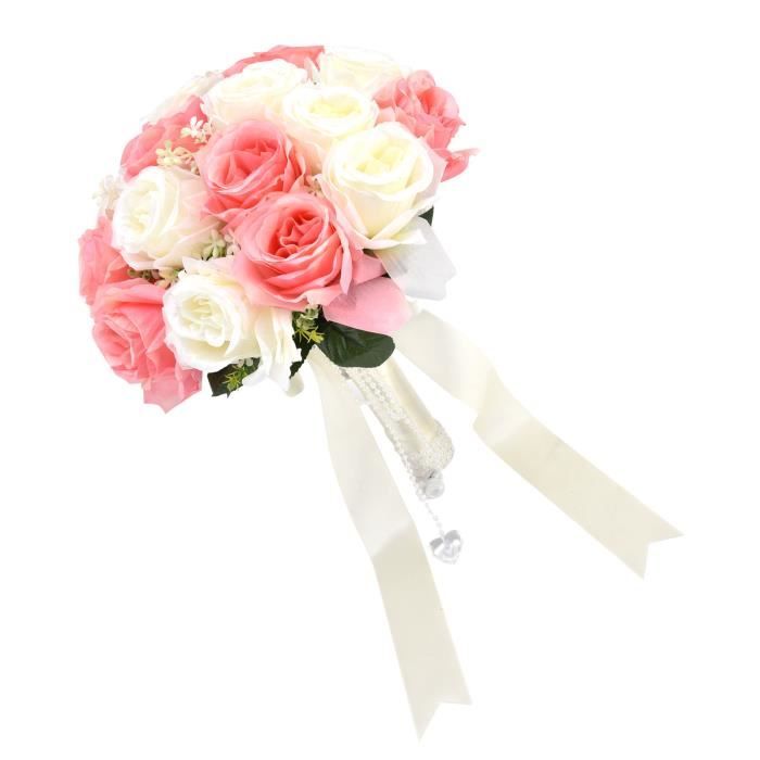 Arche De Mariage Fleurs Artificielles – 2 Guirlandes De Roses En Soie, Orange Et Bleu