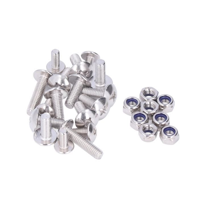 4 pièces entretoises en verre, support de boulon de fixation, supports