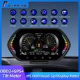 Noir - Affichage tête haute GPS F12 HUD OBD, écran LCD 4.5 pouces, Compteur de vitesse numérique pour voiture-1