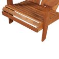 Chaise de jardin Adirondack en bois d'acacia massif - VidaXL - Structure ergonomique pour un confort optimal-1