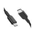 Câble Lightning DLH DY-TU4090B - Pour USB-C (M) - 1 m - Pour Apple iPad/iPhone/iPod-1