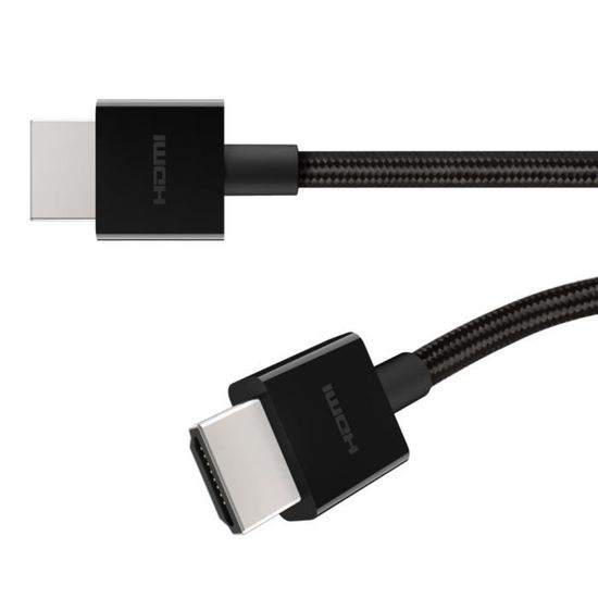 Câble Audio iPhone Lightning MFi vers Jack 3,5mm Haute Qualité 1.8m, Belkin  - Noir