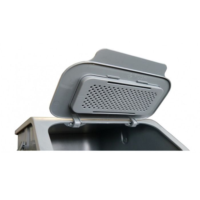 Practic Bini Lot De 3 Poubelles Empilables 25L - Tri Sélectif Cuisine Avec Couvercle Clic Et Filtre Anti-odeurs