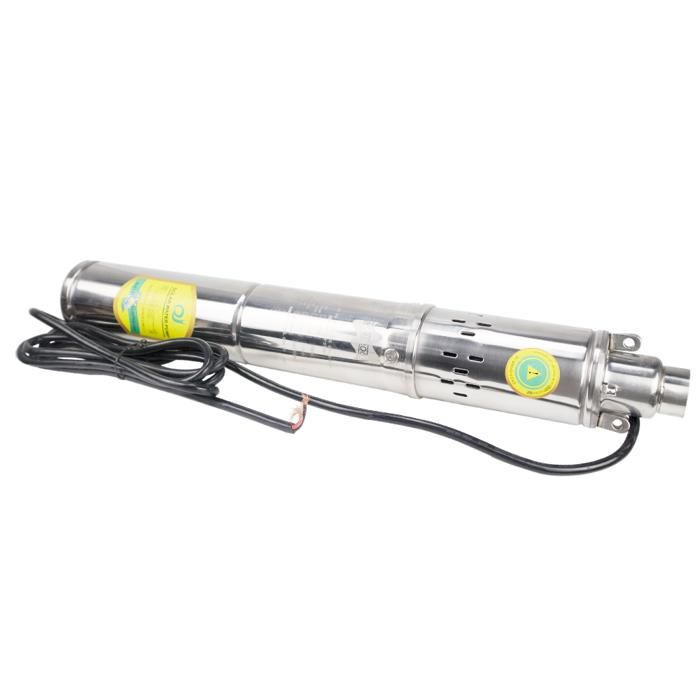 Pompe à Eau Solaire Submersible 370W 24V - Pour Puits Profond Jusqu'à 65m, Débit 1.8m³/h - Neuf