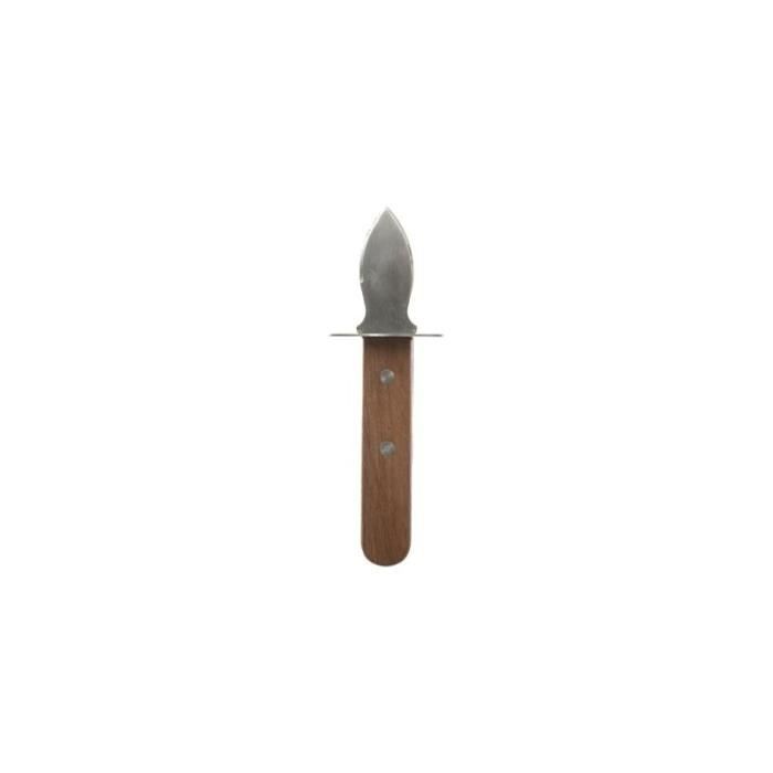 Couteau à huîtres avec support en bois - Bois - Marron 6 cm - Cdiscount  Maison