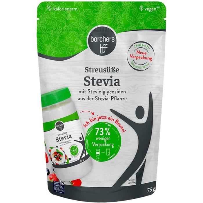 Substituts De Sucre Lot 7 Sucres Borchers Stevia Sachet Alternative