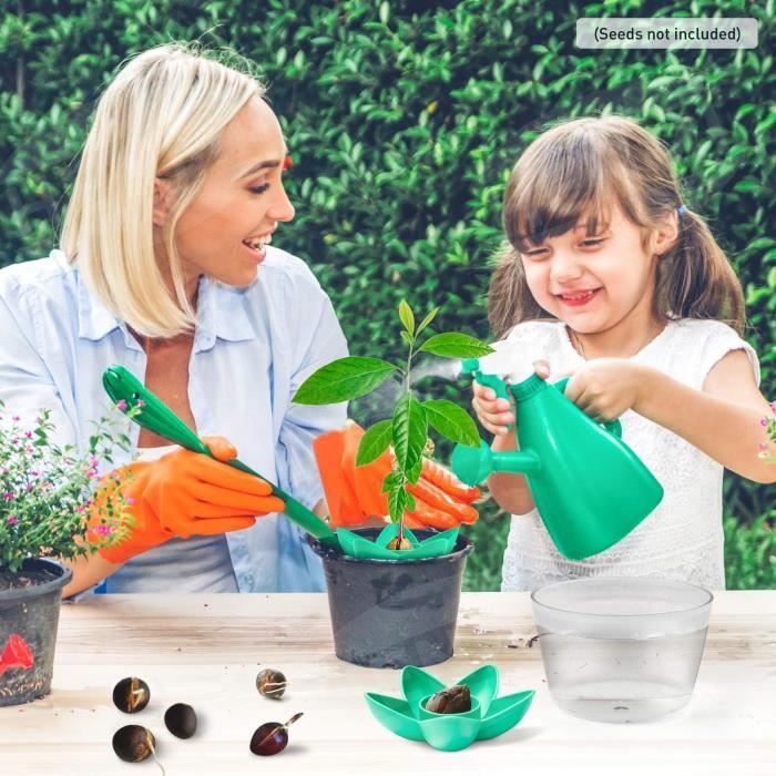 Kit Plantation Avocat Herefun - Cultivez Votre Propre Avocatier Avec Pot Et Bol Transparent