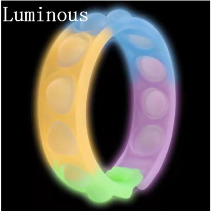 Fidget Toys Sensory Bracelet Décompression Anti Stress Reliever Fidget Toy Bulle Simple Dimple Bracelet Popite Adulte Enfants 1688