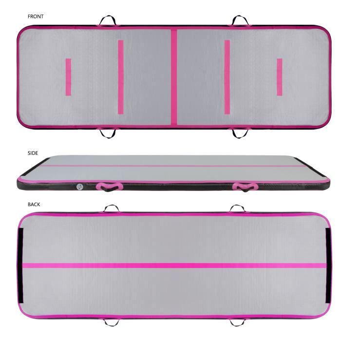 Airtrack Tapis De Gymnastique, Gonflable, 10/20 Cm De Haut, 3 M/4 M/5 M/6 M, En Fibre De Carbone, Avec Pompe, Pour Le Tumbling, Le Yoga, Le Camping, L' Entraînement