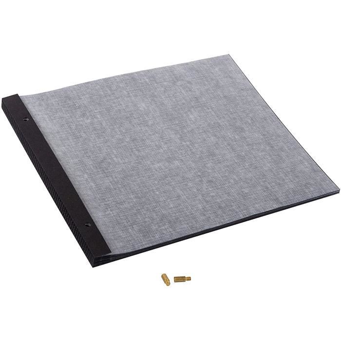 Goldbuch Album Photo Refill Pages Noires 29x24 Cm + Vis 30 Pages