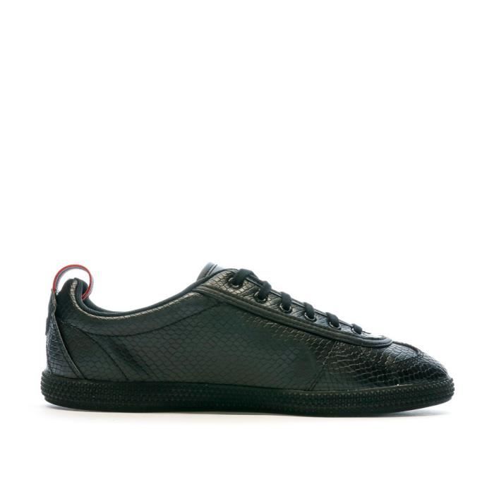 Baskets Noires Homme Le Coq Sportif Provencale Iow Croco Cdiscount Chaussures