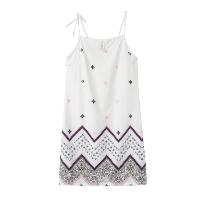 Robe caraco blanche sales
