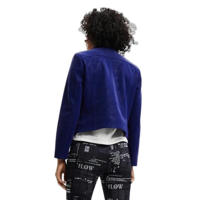 Veste femme Desigual Las vegas bleu S Bleu Cdiscount Pr t