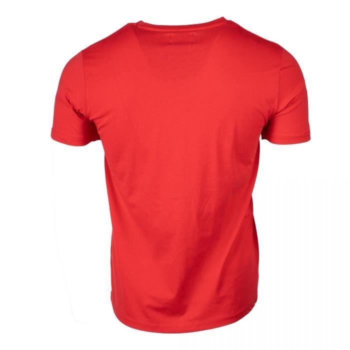 Tee shirt col v canard poitrine enzo Homme CHEVIGNON Rouge