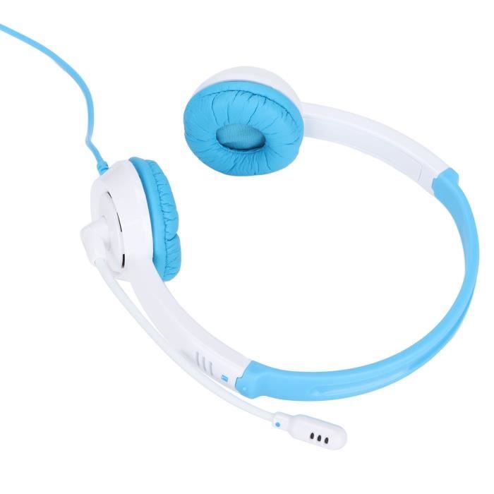 Qiilu Écouteurs pour enfants avec micro DT326 – écouteurs pour enfants,  Volume 85db, Jack 3.5mm, cordon video baladeur Blanc bleu - Cdiscount TV Son  Photo
