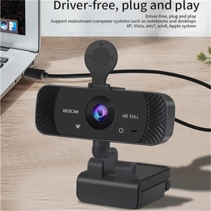 AICOCO Webcam HD 2K, Webcam AI Streaming Cam avec contrôle gestuel
