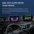 Noir - Affichage tête haute GPS F12 HUD OBD, écran LCD 4.5 pouces, Compteur de vitesse numérique pour voiture-2