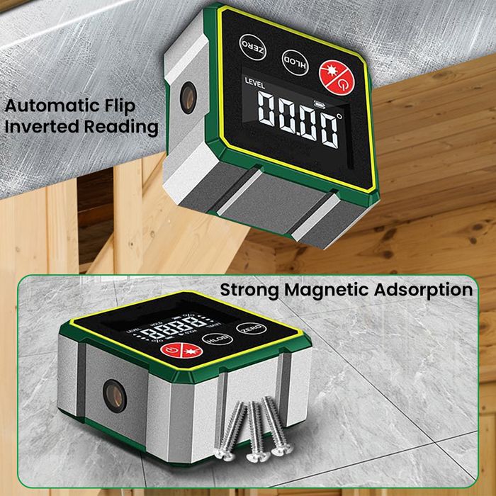 Détecteur D'angle Numérique Magnétique Avec Laser Electronique Inclinometre Rechargeable Niveau A Bulle Etanche A 360 Pour Travail Du Bois 79994539