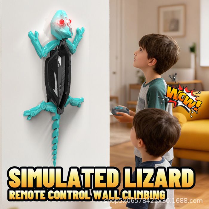Gecko Radiocommandé Grimpeur – Lézard Robot Télécommandé Qui Escalade Murs & Plafonds, Yeux LED Lumineux, Jouet Enfant 3-8 Ans Garçons Filles
