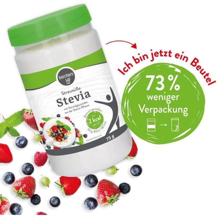 Substituts De Sucre Lot 7 Sucres Borchers Stevia Sachet Alternative