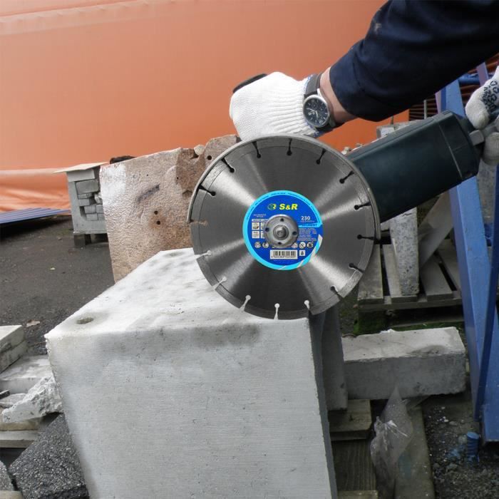 Disque Diamant à Tronçonner 180 Mm - Pour Couper Granit, Béton, Brique, Carrelage, Marbre