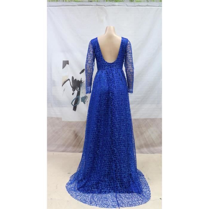 Robe de soirée bleu roi grande taille cheap