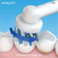 Brosse À Dents Électrique Oral-B Vitality 100 - Blanche - Oscillatoire - Minuteur 2 min-3