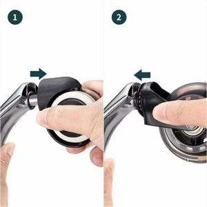 BICIBO Roulette De Meuble De Chariot En Polyuréthane,Roue Pivotante Muette,avec Frein De Blocage,roulettes Pivotantes Rotatives à Double Roulement,avec Tige Filetée M8/M10,pour Chaise De Bureau,Tab