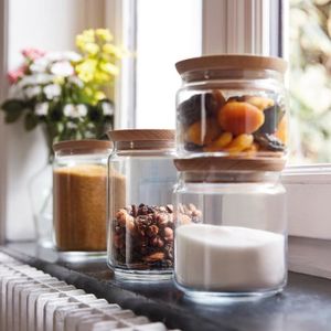 YOUNTHYE 10 Pots Bocaux En Verre Hermétique, Ronds Bocal En Verre Avec