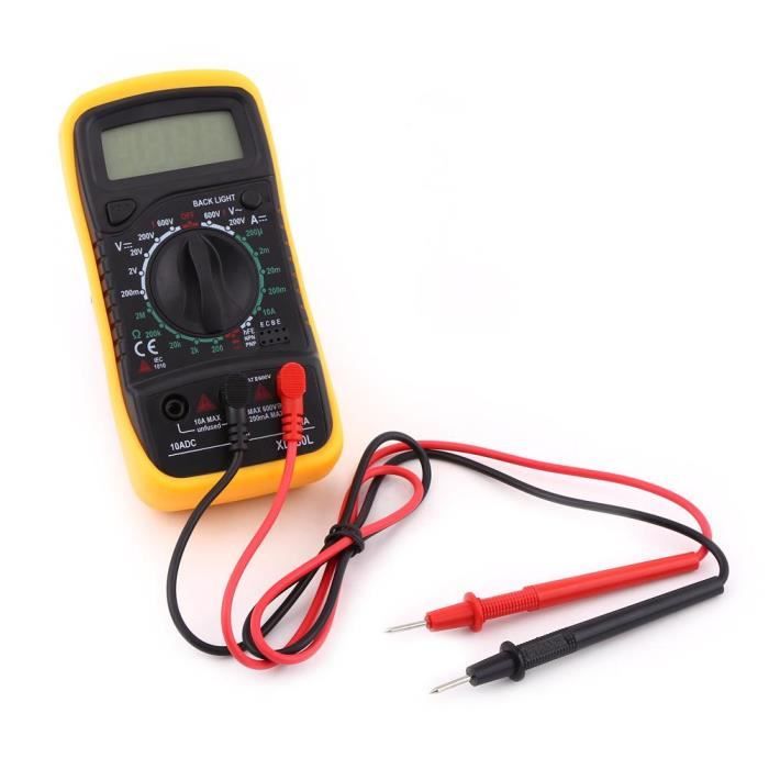 Voltmètre multimètre ohmmètre testeur électrique lcd digital - Alxmic