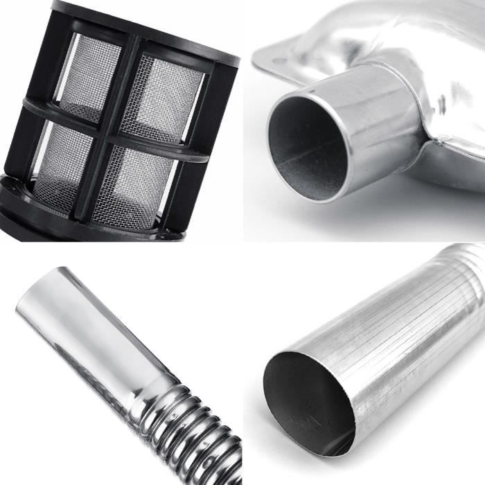 Silencieux D’échappement 24 Mm Pour Chauffage De Parking – En Acier Inoxydable, Avec Clips Et Vis, Facile à Monter - 3