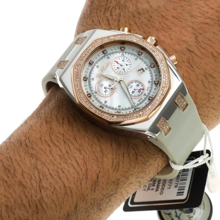 Joe Rodeo Diamant Homme Montre PANAMA rose or 2.15 ctw Cdiscount Bijouterie