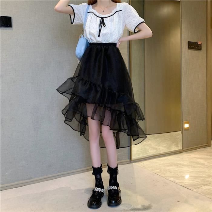 Jupe Courte Tulle Irr guli re bouriff e Pour Femmes Jupe Tutu A