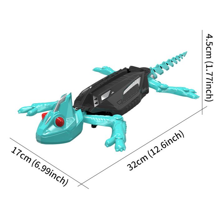 Gecko Télécommandé Grimpeur – Robot Lézard Qui Escalade Murs Et Plafonds, Yeux LED Rouges Lumineux, Mouvements Super Réalistes – Jouet Idéal Enfants 3-8 Ans