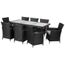Salon De Jardin En Resine Tressee St Tropez 8 Atlanta Noir