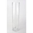 Vase cylindrique - Vase en verre SANSA, transparent, 100 cm, Ø 20 cm - Vase en verre transparent - Vase cylindre - INNA Glas-0