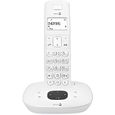 DORO Téléphone sans fil Comfort 1015 - Système de répondeur avec ID d'appelant - DECT - Blanc-0