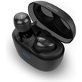 PHILIPS SHB2505BK Écouteurs intraauriculaires sans fil - True Wireless - 5 heures autonomie et chargeur BATTERIE X3 - Noir-0