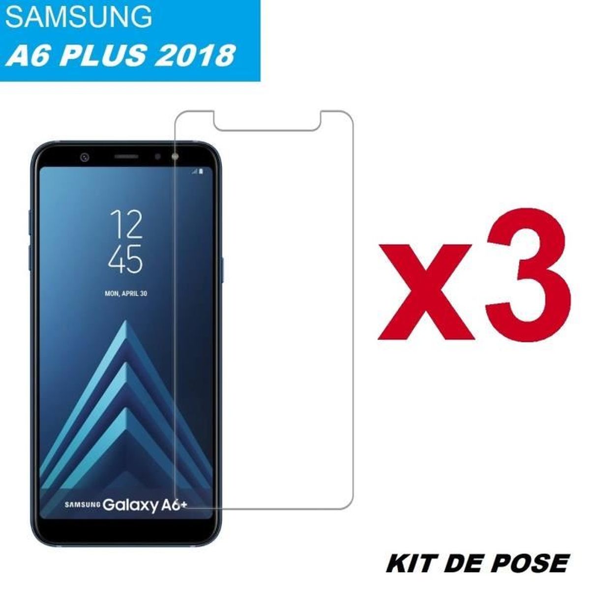 Mumbi Coque de Protection pour Samsung Galaxy A6 Noir Transparent